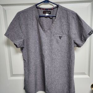 Women's Ash Gray Jogger Scrub Set